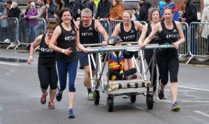 Harrogate Symphony Orchestra team for the Knaresborough Bed Race